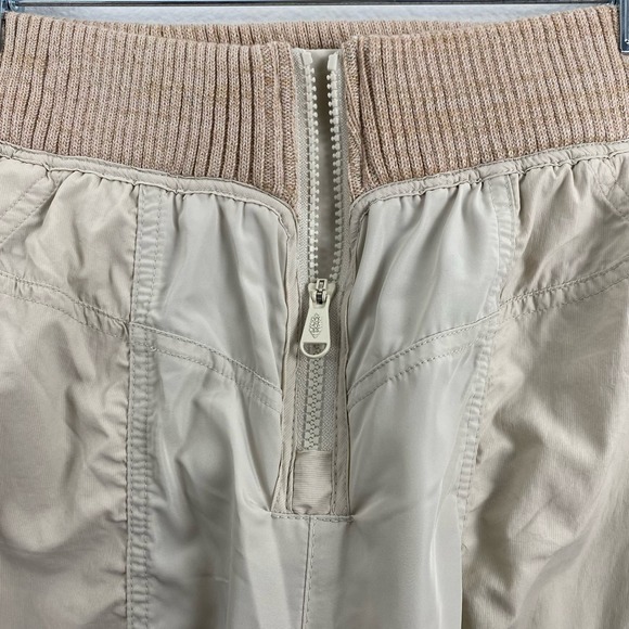 Free People Movement Wherever I Roam Cream Cargo Knit Rib Waist Jogger Pants - Picture 9 of 11